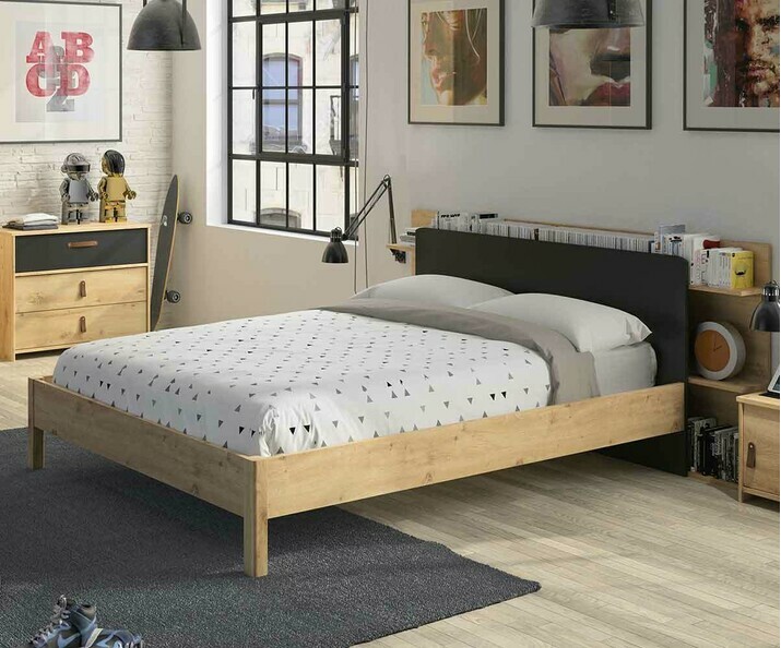 Tte de lit avec rangements intgrs