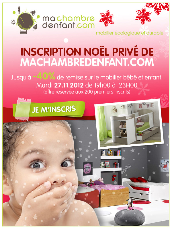 Inscription noël privé sur machambredenfant.com