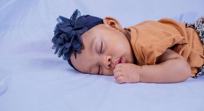 Coussin Anti Tête Plate à Mémoire de Forme Sommeil bebe-Blue