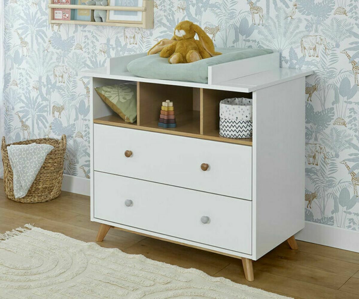 Commode Bebe Pepper Blanche Lin Achat Vente Mobilier A Langer
