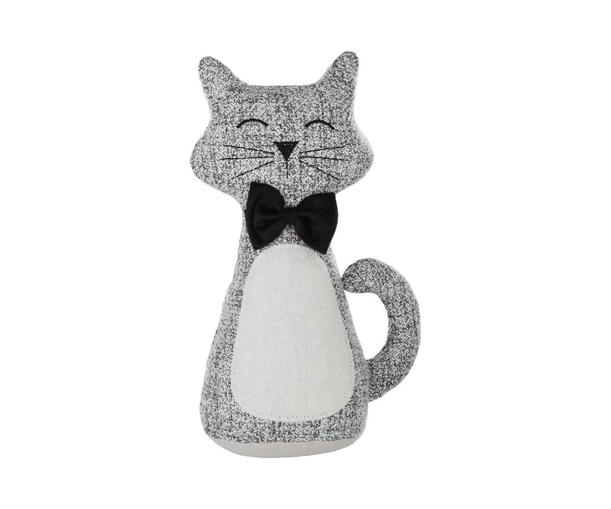 peluche chat gris