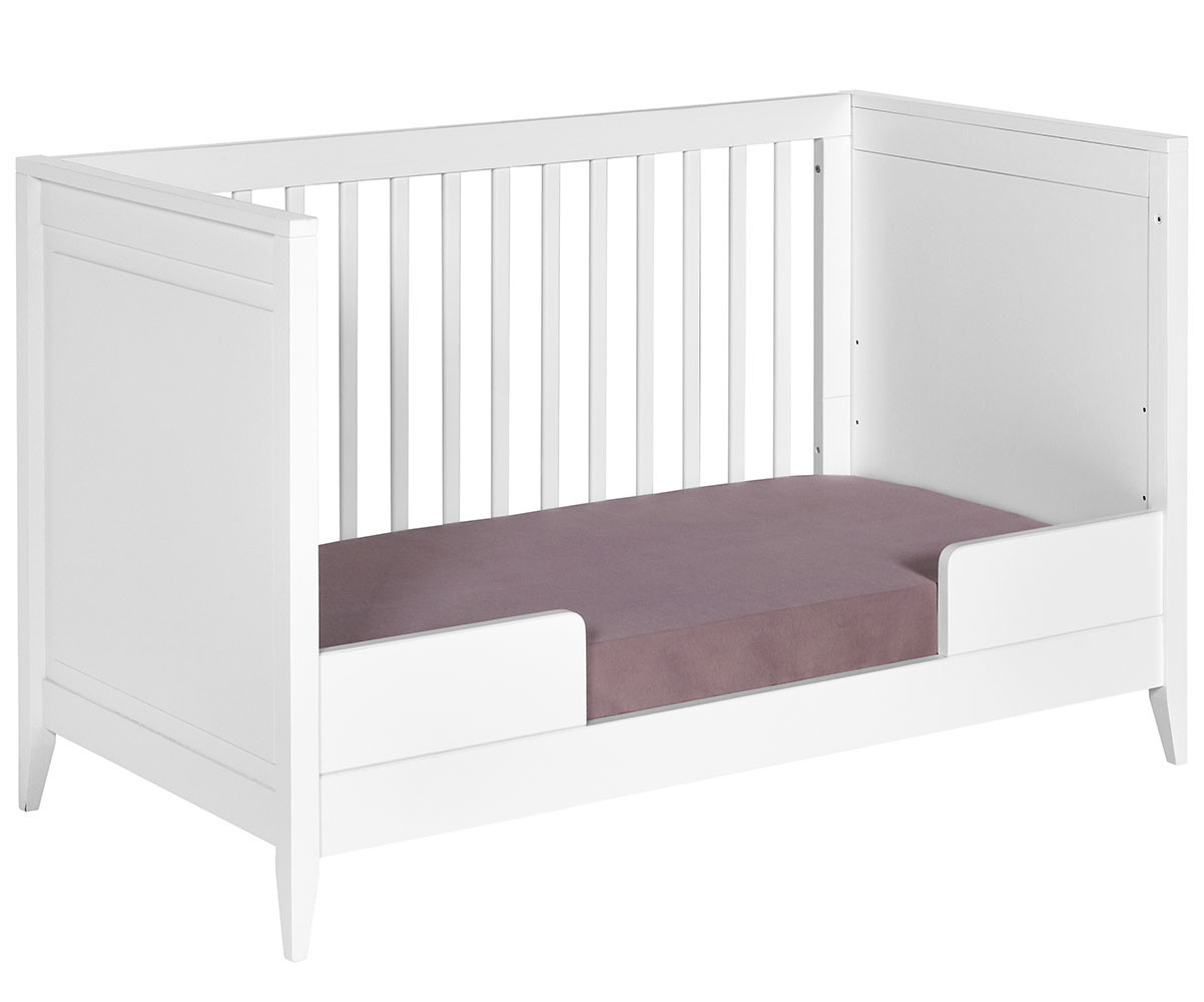 Lit Bebe Evolutif Lou Avec Matelas Couchage Complet Pour Nouveau Ne