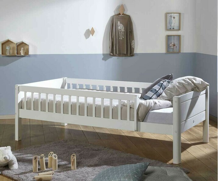 Barrière de sécurité pour lit enfant 90 cm Gris