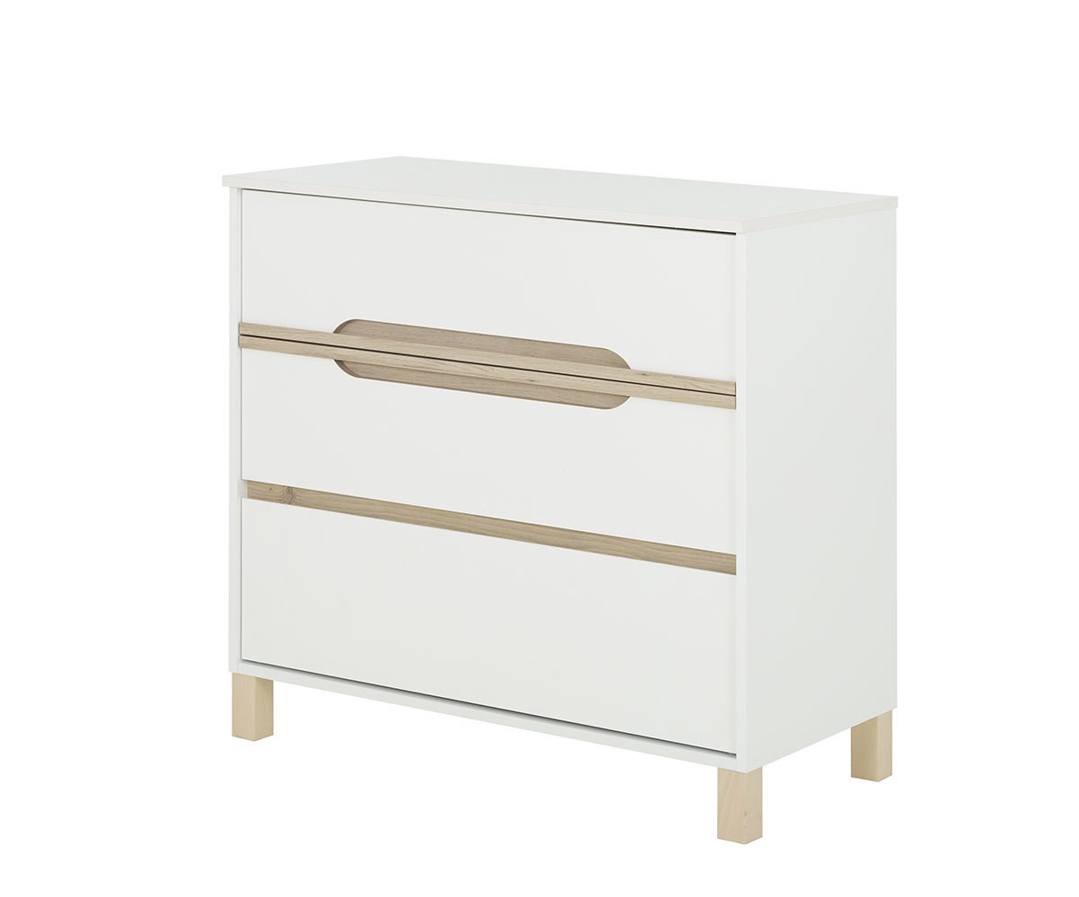 Commode Bebe Ange Avec 3 Tiroirs De Rangement