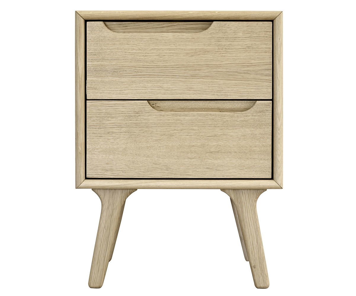 Chevet Adulte Volga – Mobilier Scandinave avec 2 tiroirs