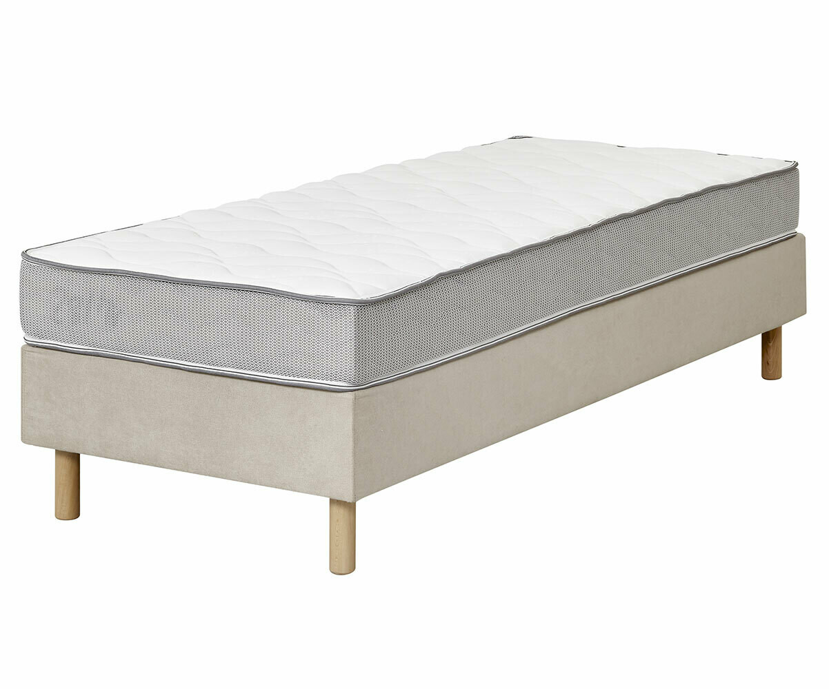 Lit simple pour adulte moderne - lit à sommier tapissier avec