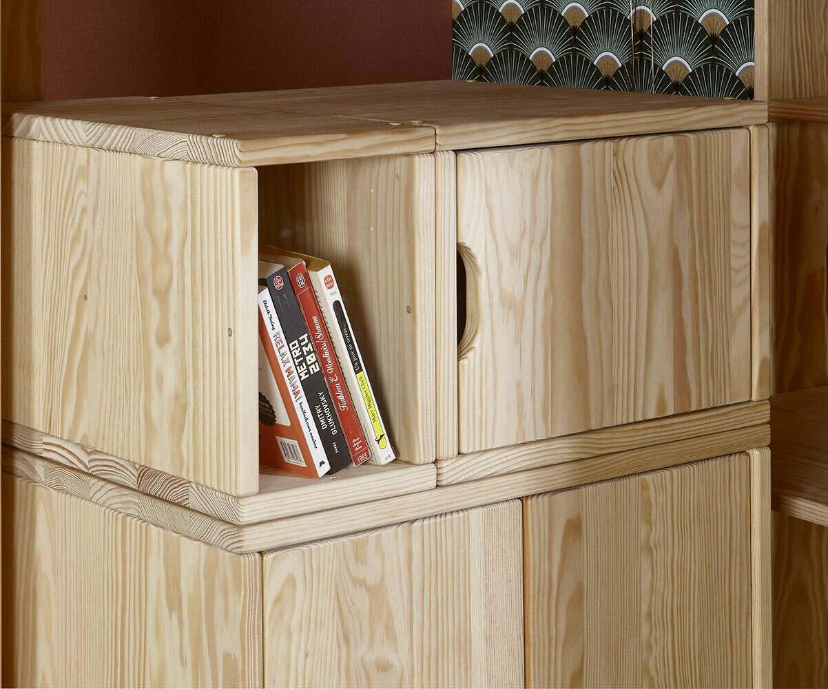 Armoire Adulte avec rangements caisson et porte - Rimi