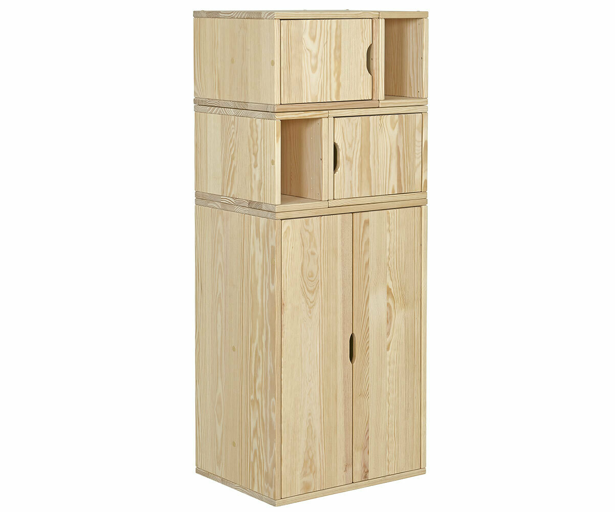 Armoire Adulte avec rangements caisson et porte - Rimi