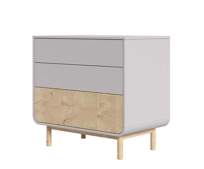 Commode en blanche et bois Kinona sans plan  langer