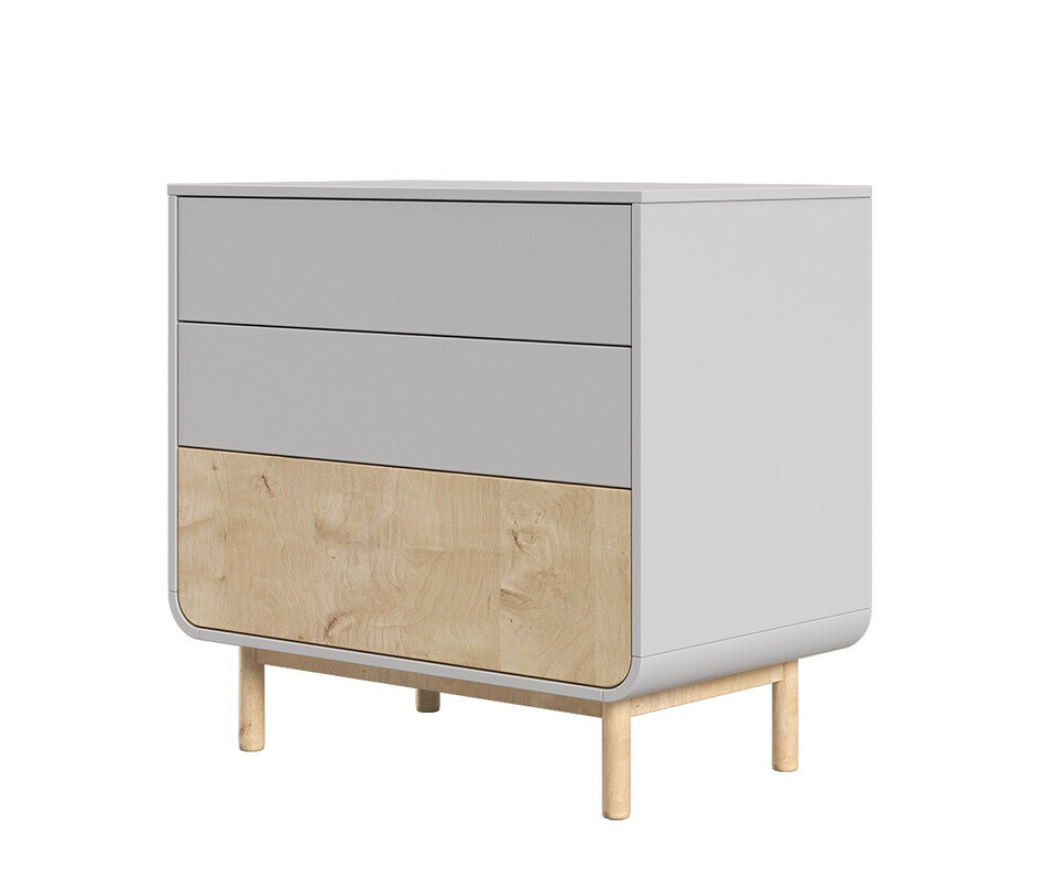 Commode en blanche et bois Kinona sans plan  langer