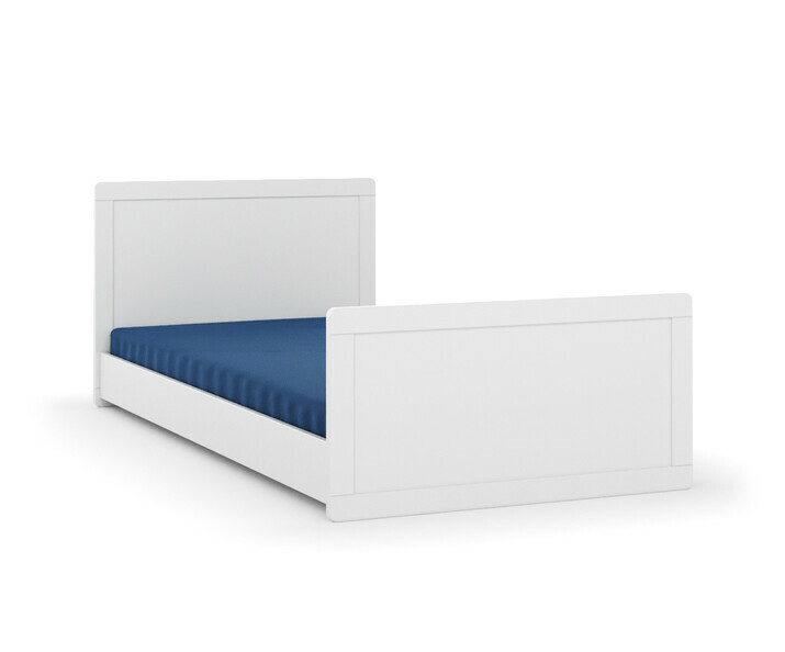 Lit montessori Foray blanc avec sommier et matelas