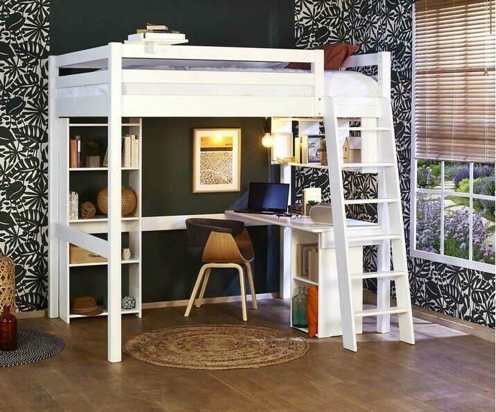 Mezzanine gain de place (petit bureau en option)