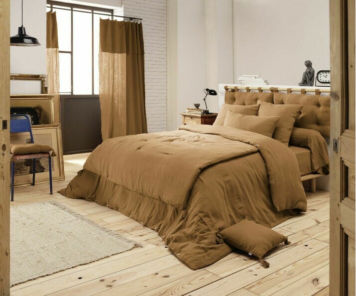 Parure linge de lit Geode adulte Camel