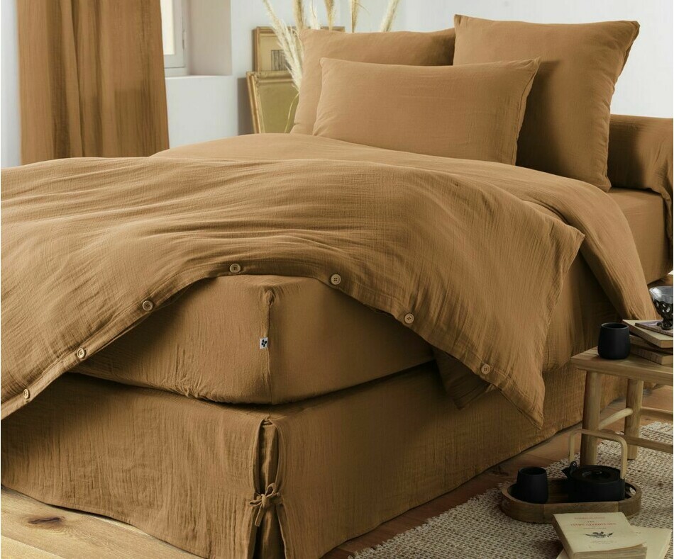 Parure linge de lit Geode adulte Camel