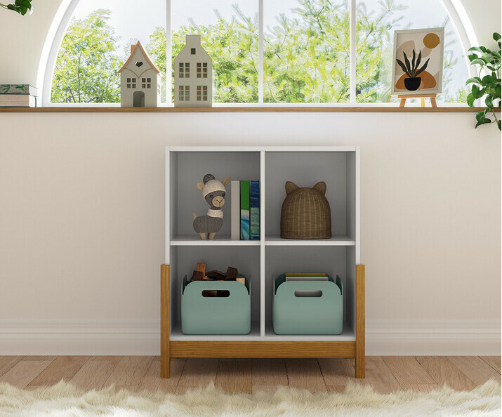 Cube de rangement enfant horizontal avec pieds - Kaeos