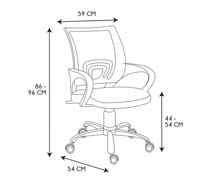 Dimensions fauteuil de bureau