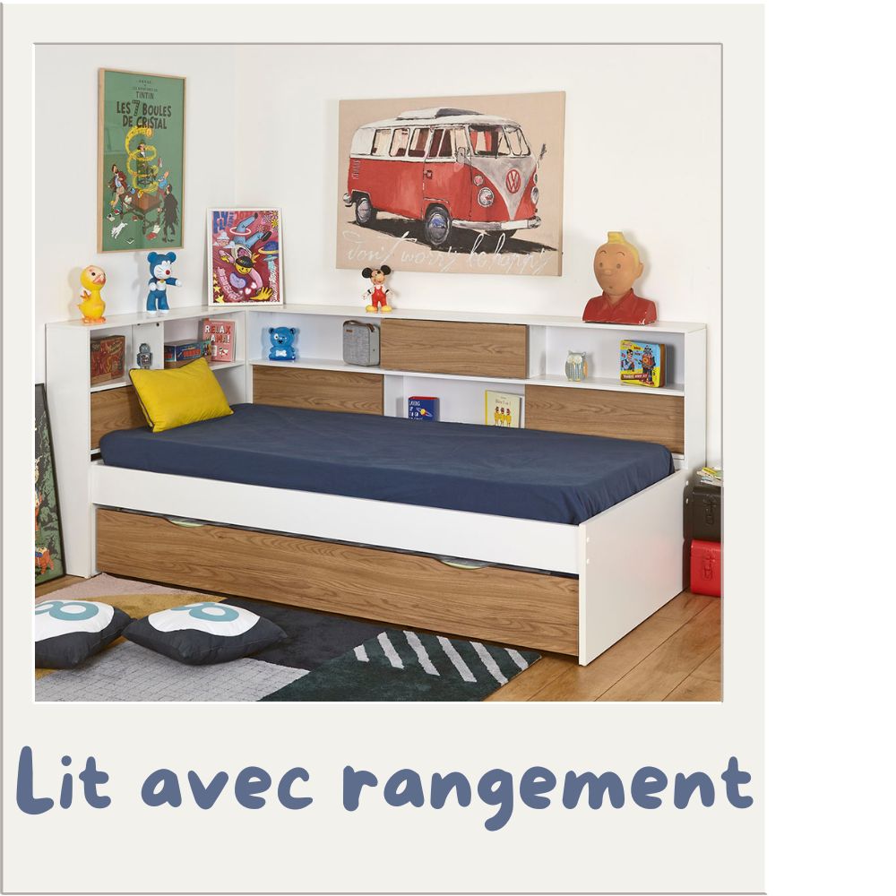 lit ado avec rangements Mino